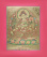 Рисованная Тханка Зеленая Тара 38х46см (техника сертанг-золотая) без обшивки