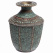 Тибетская восточная ваза инкрустирована бирюзой, высота 20см