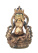 Бронзовая статуя Дзамбала с золотым лицом 21см