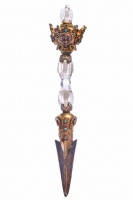 Ритуальный нож Пурба с хрустальными вставками длиной 35см