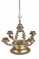 Восточная лампа бронзовая подвесная высота 34см Восточная лампа бронзовая подвесная высота 34см