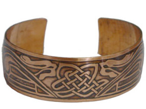 Славянский медный браслет &amp;quot;Кельтские драконы&amp;quot;