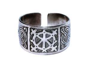 Славянское кольцо из мельхиора &amp;quot;Благожелание&amp;quot;