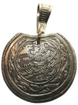 Подвеска из мельхиора "Огненная лисица"