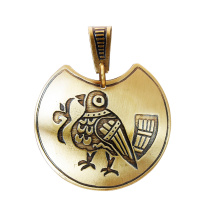 Славянская подвевска из латуни "Пташка"