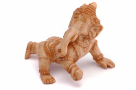 Сувенир из керамики Ганеша ползающий 8см Сувенир из керамики Ганеша ползающий 8см