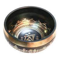 Литая тибетская поющая чаша Классика черного цвета диаметр 14см Литая тибетская поющая чаша Классика черного цвета диаметр 14см