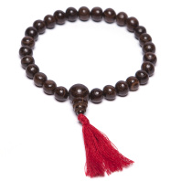 Буддийские четки 27 бусин из дерева Акация диаметр 8мм Буддийские четки 27 бусин из дерева Акация диаметр 8мм