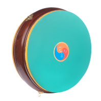 Тибетский барабан подвесной диаметр 40-43см темное дерево