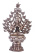 Бронзовая статуя с серебрением Локешвара 34см