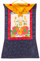 Рисованная Тханка Ганеша 51х81см Рисованная Тханка Ганеша 51х81см