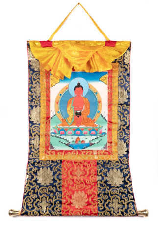 Рисованная Тханка Будда Амитабха 51х77см