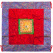 Алтарное покрывало-полог Двойной Ваджр из набора для Ламы размер 91х91см