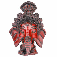Сувенир из керамики Голова Ганеши 13см Сувенир из керамики Голова Ганеши 13см