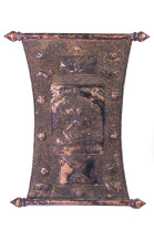 Восточное панно-тханка Зеленая Тара (чеканка из Тибета) 53х65см Восточное панно-тханка Зеленая Тара (чеканка из Тибета) 53х65см