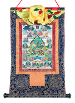 Печатная тханка 21 Тара в шелковой обшивке 64х92см Печатная тханка 21 Тара в шелковой обшивке 64х92см