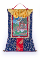 Рисованная Тханка ТАРА, избавительница от страхов мастера Ургьена Тендзина 70х100см Рисованная Тханка ТАРА, избавительница от страхов мастера Ургьена Тендзина 70х100см