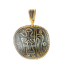 Славянская подвеска из латуни "Прообраз святой Софии"