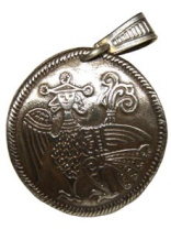 Славянская подвеска из латуни "Счастливы вместе"