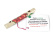 Флейта бамбуковая Кукушка с росписью из красного листа длина 12см