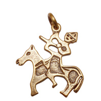 Славянская подвеска из латуни "Лучник"