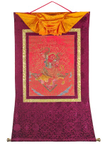 Рисованная Тханка Дордже Дролло (Гневная форма Гуру Ринпоче) 103х150см Рисованная Тханка Дордже Дролло (Гневная форма Гуру Ринпоче) 103х150см