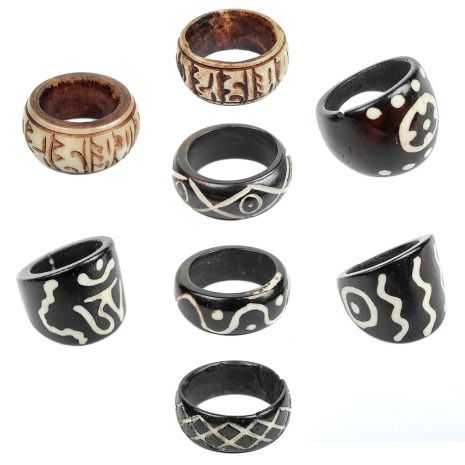 Тибетское кольцо из кости