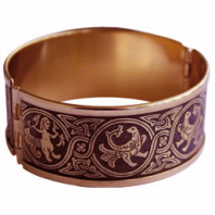 Славянский медный браслет "Райский сад"