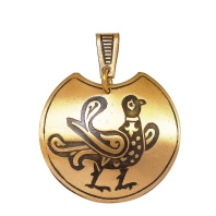 Славянская подвеска из латуни "Князь-птица"