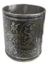 Славянский браслет из мельхиора "Старорязанский русальный"