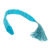 Перекидные четки из прессованной бирюзы длина 25см Перекидные четки из прессованной бирюзы длина 25см