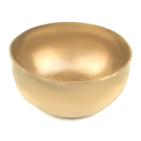 Кованая тибетская поющая чаша Золотая диаметр 15-15,5см