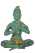 Бронзовая статуя Факира со свирелью 14см