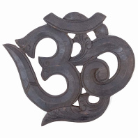 Восточный знак Ом (индийский) черный высотой 19см Восточный знак Ом (индийский) черный высотой 19см