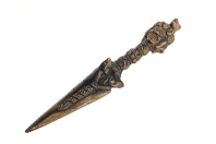 Ритуальный нож Пурба Три защитника и Хаягрива длиной 22см (Уценка) Ритуальный нож Пурба Три защитника и Хаягрива длиной 22см (Уценка)