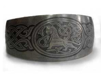 Славянский браслет из мельхиора "Царь зверей"