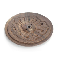 Подставка для благовоний из дерева Блюдце-Лотос диаметром 9,5см