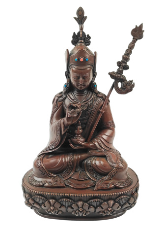 Бронзовая статуя Падмасамбхава Гуру Ринпоче 21см мастерская Раджипа Шакья