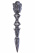 Ритуальный нож Пурба длиной 22см черного оттенка