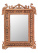 Восточное резное деревянное квадратное зеркало с Павлинами 70х55см