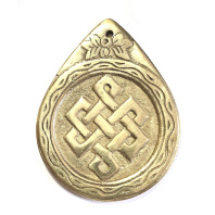 Тибетская подвеска Узел Бесконечности размеры 7,0 х5,5см