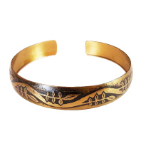 Славянский браслет из латуни "Рябинушка"