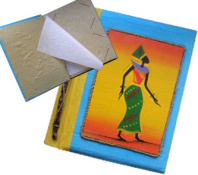 Фотоальбом, обложка-рисунок на дереве 24х28см