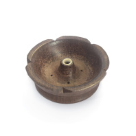 Подставка для благовоний из темного дерева Лотосная чаша диаметр 6,5см высота 2,5см Подставка для благовоний из темного дерева Лотосная чаша диаметр 6,5см высота 2,5см