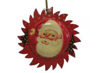 Новогоднее украшение Дед Мороз 9см