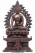 Бронзовая статуя Будда Шакьямуни на троне 14см мастера Раджу Шакья и Субод
