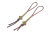 Тибетские счетчики для четок 6мм на коричневой шнуре (пара) металл с Узлом бесконечности