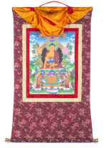 Рисованная Тханка Будда Шакьямуни 65х110см