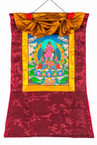 Рисованная Тханка Будда Амитаюс 38х53см Рисованная Тханка Будда Амитаюс 38х53см