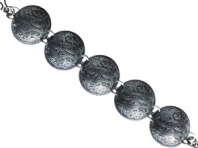 Славянский браслет из мельхиора "Огненная лисица"